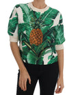Dolce & Gabbana Tropical Sequined Sweater - Lush Greenery Edition.