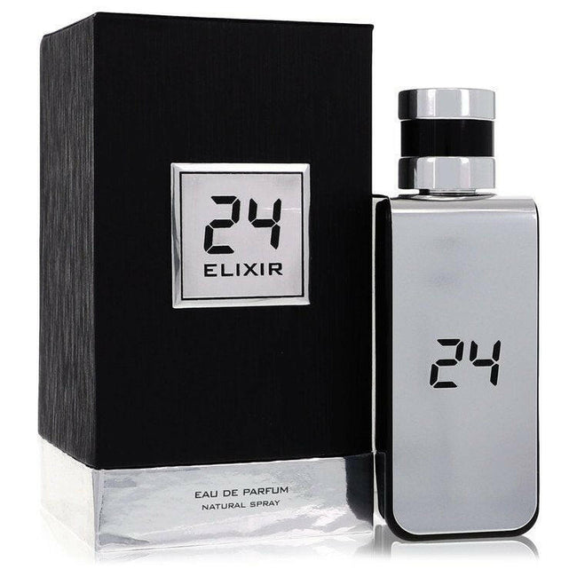 24 Platinum Elixir by ScentStory Eau De Parfum Spray 3.4 oz (Men).