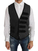 Dolce & Gabbana Gray Wool Patterned Slim Vest - GENUINE AUTHENTIC BRAND LLC  