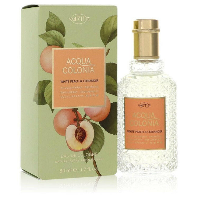 4711 Acqua Colonia White Peach & Coriander by 4711 Eau De Cologne Spray (Unisex) 1.7 oz (Women).