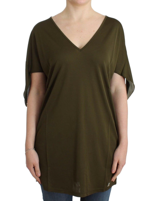 John Galliano Green shortsleeved blouse top - GENUINE AUTHENTIC BRAND LLC  