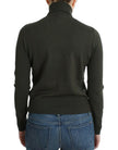 John Galliano Green wool turtleneck sweater