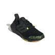 ADIDAS GX5915 ULTRABOOST 22 MN'S (Medium) Black/Black/Yellow Textile Running Shoes