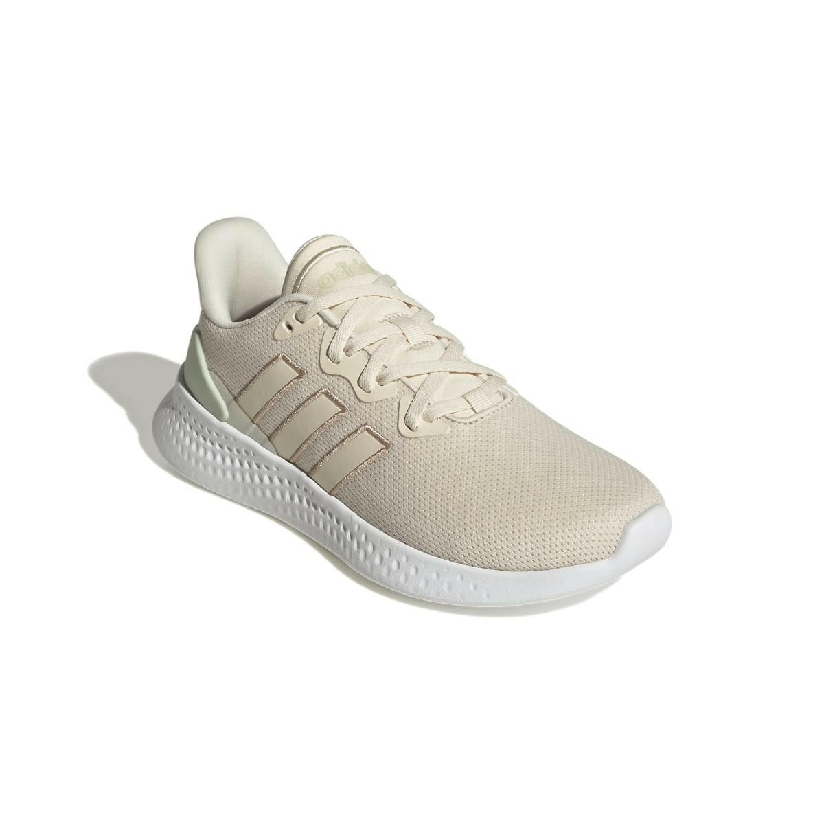 ADIDAS GZ6773 PUREMOTION SE WMN'S (Medium) White/Beige/Green Textile Running Shoes - GENUINE AUTHENTIC BRAND LLC  