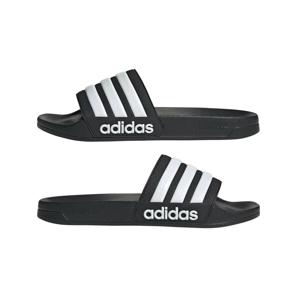 ADIDAS GZ5922 ADILETTE SHOWER MN'S (Medium) Black/White/Black Synthetic Sandals - GENUINE AUTHENTIC BRAND LLC  