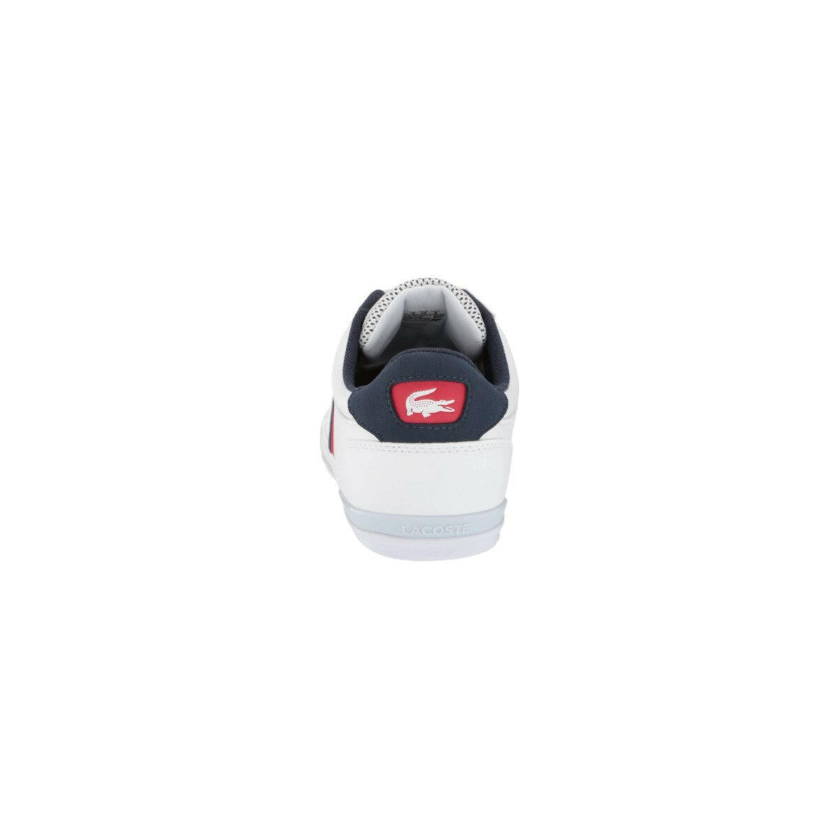 LACOSTE 7-40CMA0067407 CHAYMON 120 7 MN'S (Medium) White/Navy/Red Synthetic & Textile Lifestyle Shoes - GENUINE AUTHENTIC BRAND LLC  