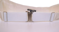 Dolce & Gabbana White Waist Tuxedo Smoking Belt Cummerbund - GENUINE AUTHENTIC BRAND LLC  