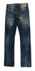 Cavalli Blue Wash Torn Cotton Straight Fit Jeans - GENUINE AUTHENTIC BRAND LLC  