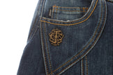 Cavalli Blue Cotton Stretch Low Waist Jeans - GENUINE AUTHENTIC BRAND LLC  