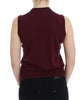 Dolce & Gabbana Red Sleeveless Crewneck Vest Pullover - GENUINE AUTHENTIC BRAND LLC  