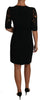 Dolce & Gabbana Elegant Black Cut-Out Detail Dress.
