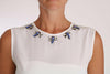 Dolce & Gabbana Elegant Embellished Sleeveless Silk Blouse.