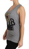 Dolce & Gabbana Sequined Heart Tank Top in Gray.