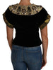 Dolce & Gabbana Embellished Velvet Jaquard Short Jacket.