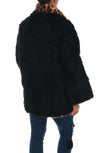 Dolce & Gabbana Elegant Black Lamb Fur Short Coat.