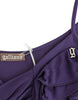 John Galliano Purple jersey dress