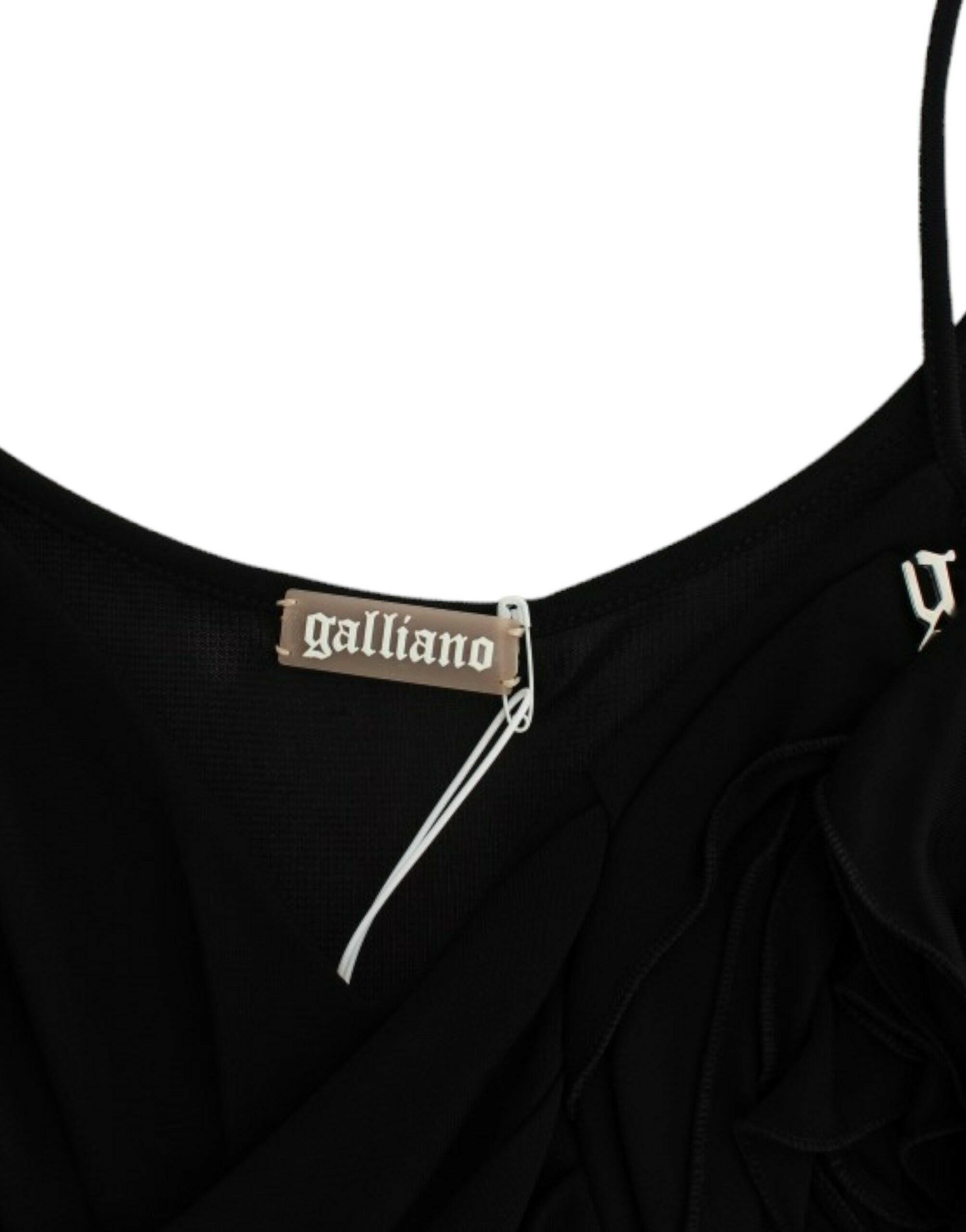 John Galliano Black coctail dress