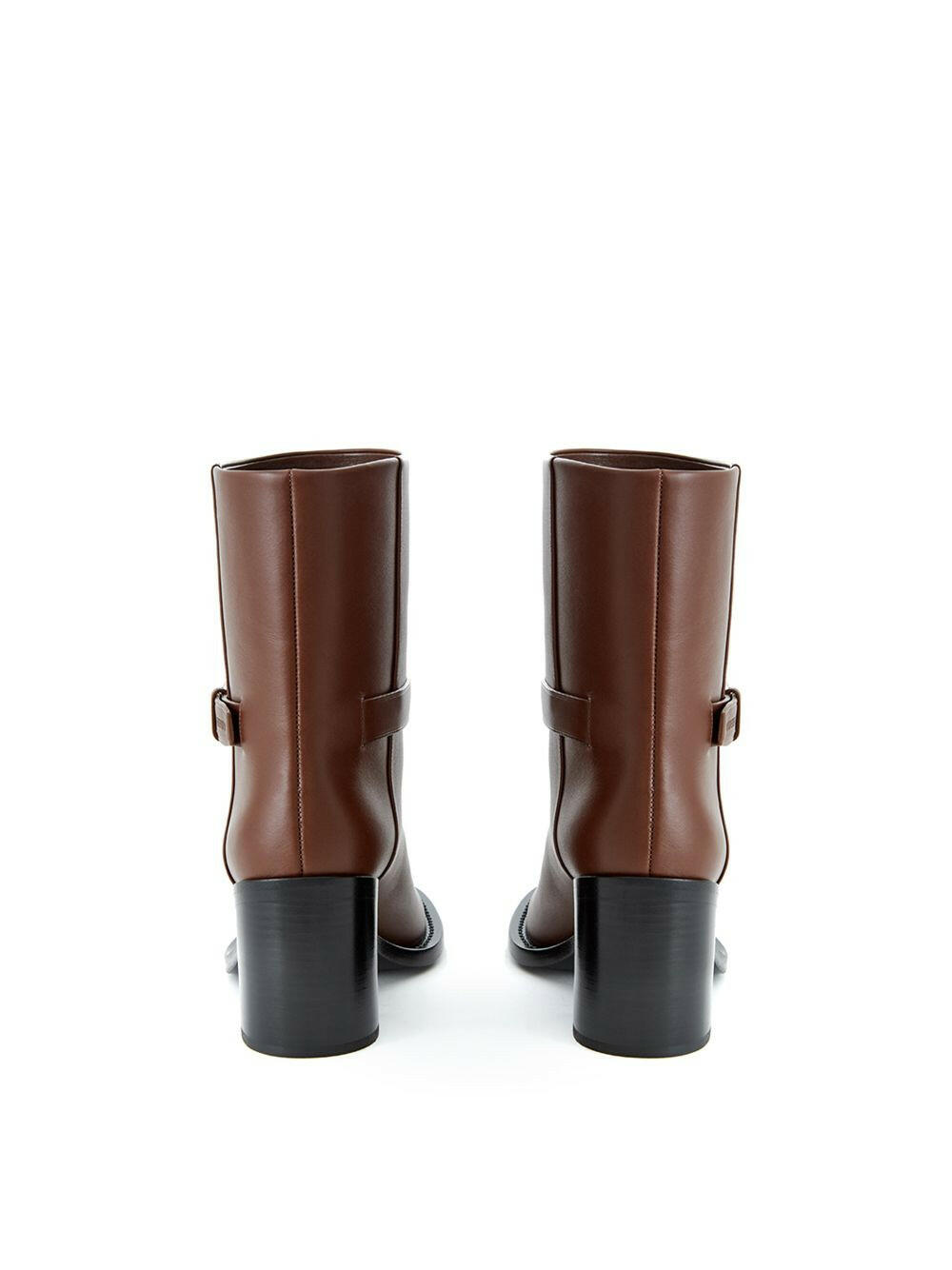 Burberry Brown Leather Ankle Boots - GENUINE AUTHENTIC BRAND LLC  
