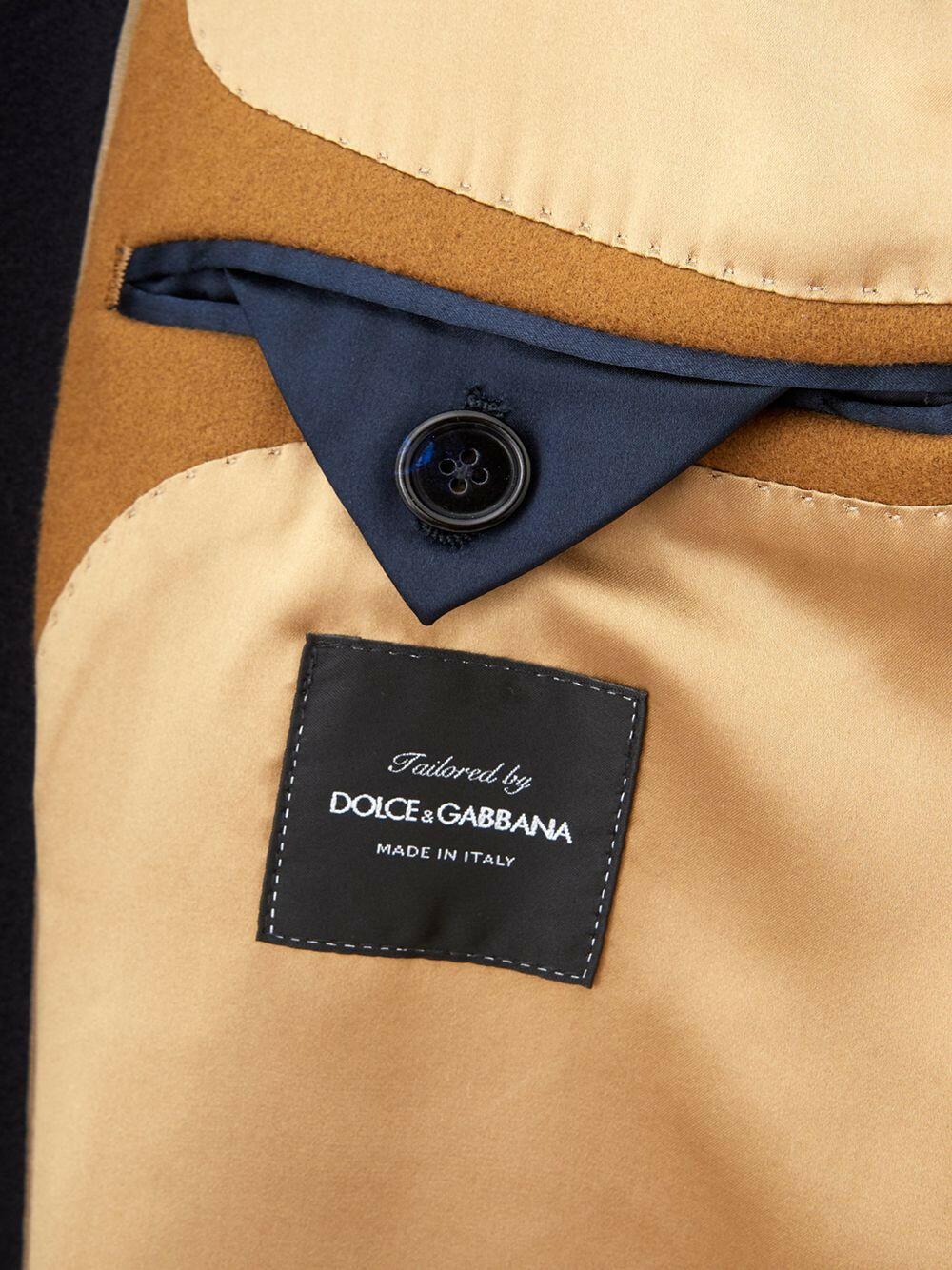 Dolce & Gabbana Blue Wool Coat - GENUINE AUTHENTIC BRAND LLC  