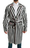 Dolce & Gabbana Black Coat Nightgown  White Cotton Robe - GENUINE AUTHENTIC BRAND LLC  