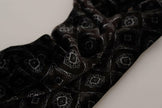 Dolce & Gabbana Brown Velvet Geometric Shawl Fringe Neck Wrap Scarf - GENUINE AUTHENTIC BRAND LLC  