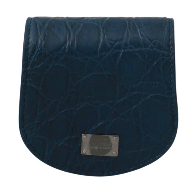 Dolce & Gabbana Blue Leather Holder Pocket Condom Case - GENUINE AUTHENTIC BRAND LLC  
