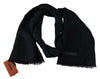 Missoni Black Wool Knit Unisex Neck Wrap Fringe Scarf - GENUINE AUTHENTIC BRAND LLC  