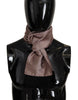 Dolce & Gabbana Light Pink Silk Check Print Neck Wrap Fringes Scarf - GENUINE AUTHENTIC BRAND LLC  