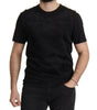 Dolce & Gabbana Black DG Baroque Cotton Crewneck T-shirt - GENUINE AUTHENTIC BRAND LLC  