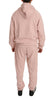 Billionaire Italian Couture Pink Cotton Sweater Pants Tracksuit - GENUINE AUTHENTIC BRAND LLC  
