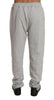 Billionaire Italian Couture Gray Cotton Sweater Pants Tracksuit - GENUINE AUTHENTIC BRAND LLC  