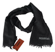 Missoni Black Wool Knit Unisex Neck Wrap Scarf - GENUINE AUTHENTIC BRAND LLC  