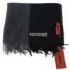 Missoni Black Striped Wool Unisex Neck Wrap Scarf - GENUINE AUTHENTIC BRAND LLC  