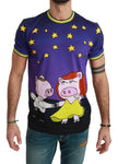 Dolce & Gabbana Purple  Cotton Top 2019 Year of the Pig  T-shirt - GENUINE AUTHENTIC BRAND LLC  