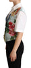 Dolce & Gabbana Mint Green Floral Silk Waistcoat Vest - GENUINE AUTHENTIC BRAND LLC  