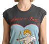 Dolce & Gabbana Gray Cotton L' Amore Top Tank T-shirt - GENUINE AUTHENTIC BRAND LLC  