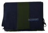 Missoni Green Striped Wool Unisex Neck Wrap Shawl Blue - GENUINE AUTHENTIC BRAND LLC  
