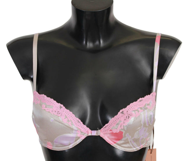 Ermanno Scervino Pink Lace Silk Stretch Push Up Underwear - GENUINE AUTHENTIC BRAND LLC  