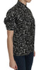 Dolce & Gabbana Black Musical Instrument Collared Blouse Shirt - GENUINE AUTHENTIC BRAND LLC  