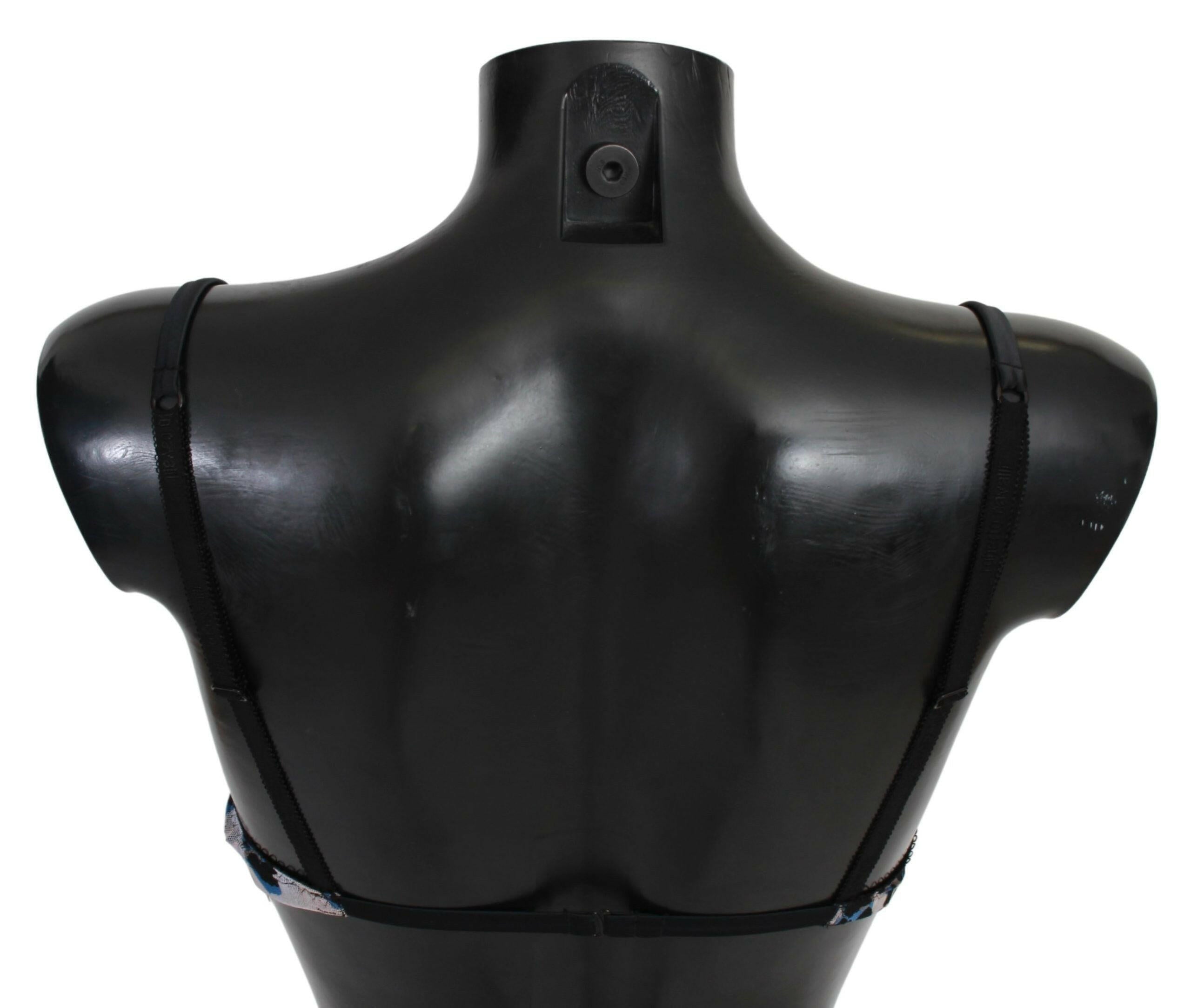 Roberto Cavalli Black Lace Reggiseno Nylon Bra Underwear - GENUINE AUTHENTIC BRAND LLC  