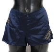 Ermanno Scervino Cotton Blue Lingerie Shorts Underwear - GENUINE AUTHENTIC BRAND LLC  