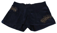 Ermanno Scervino Cotton Blue Lingerie Shorts Underwear - GENUINE AUTHENTIC BRAND LLC  