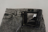Dolce & Gabbana Gray Washed Cotton Low Waist Denim Jeans - GENUINE AUTHENTIC BRAND LLC  