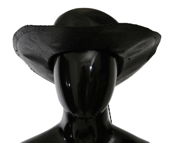 Costume National Black Wide Brim Cowboy Solid Hat - GENUINE AUTHENTIC BRAND LLC  