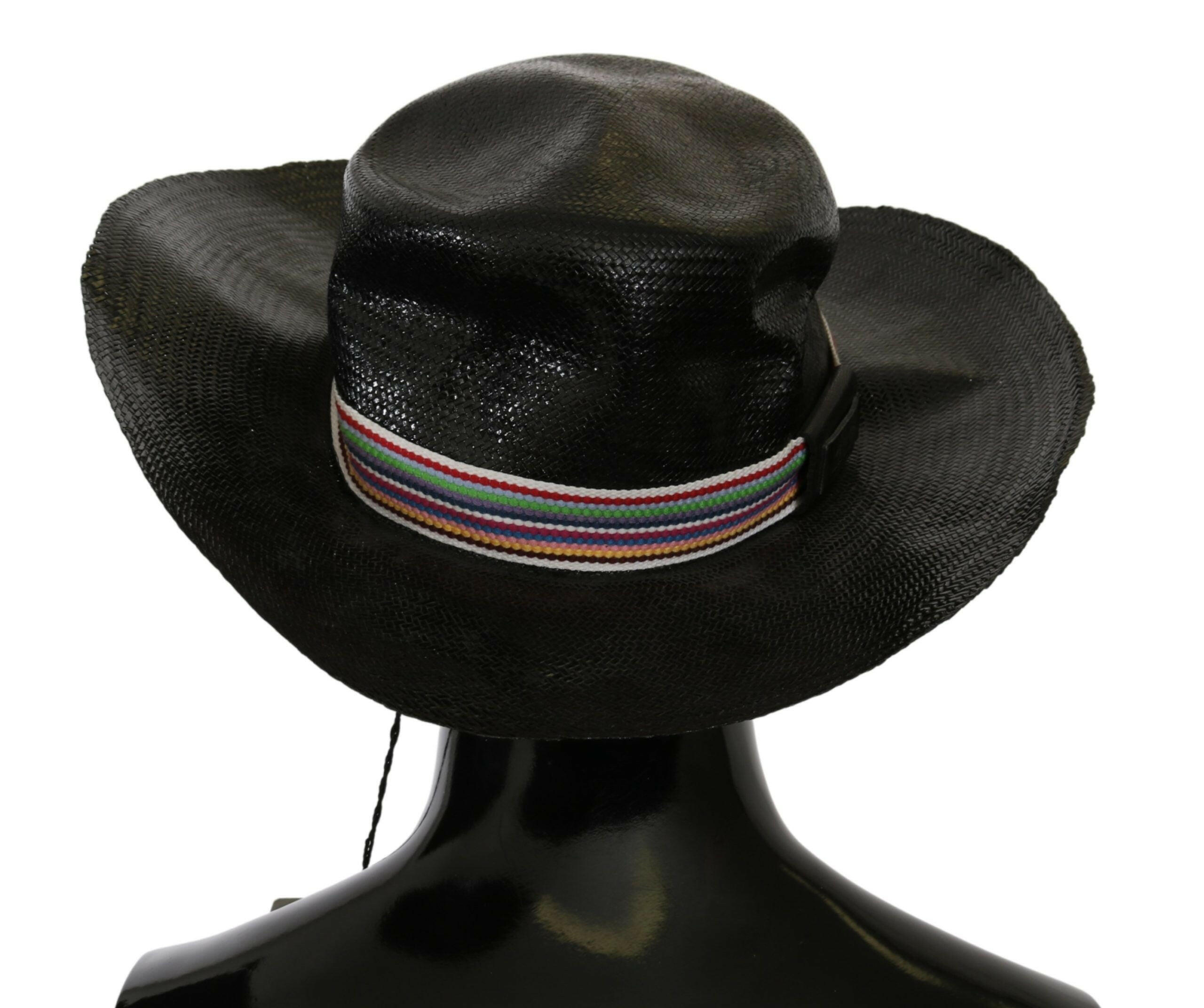 Costume National Black Wide Brim Cowboy Solid Hat - GENUINE AUTHENTIC BRAND LLC  