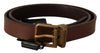Dolce & Gabbana Brown Leather Rustic Buckle Cintura Belt - GENUINE AUTHENTIC BRAND LLC  