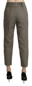 BENCIVENGA Gray High Waist Cropped Dress Trouser Pants - GENUINE AUTHENTIC BRAND LLC  