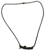 John Galliano Silver Gray Steel Crystal Branded Charm Pendant Necklace - GENUINE AUTHENTIC BRAND LLC  