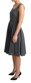 Dolce & Gabbana Black Polka Dotted Cotton A-Line Dress - GENUINE AUTHENTIC BRAND LLC  