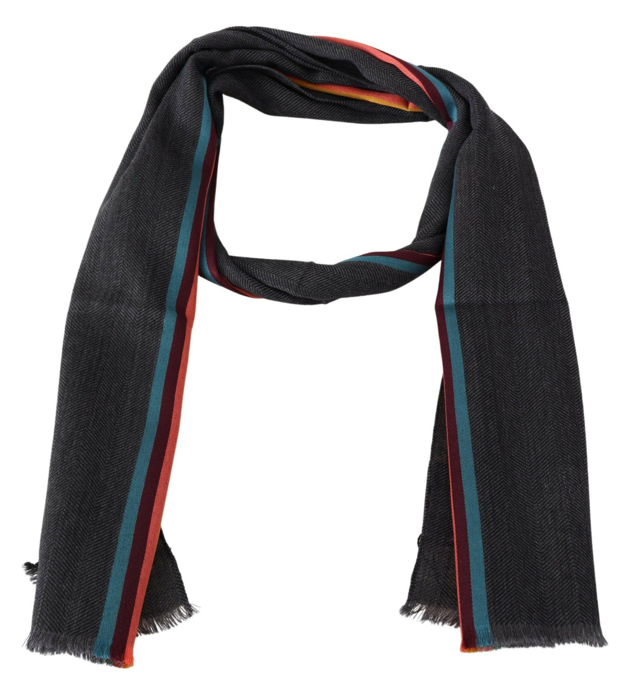 Missoni Multicolor Striped Wool Unisex Neck Wrap Scarf - GENUINE AUTHENTIC BRAND LLC  